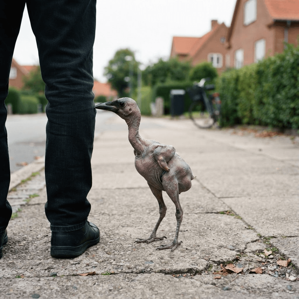 Knæskade (Pica patellaris) i sit naturlige levested